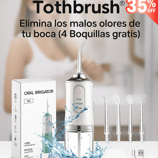 🦷  Tothbrush®I Elimina los malos olores de tu boca (4 Boquillas gratis)